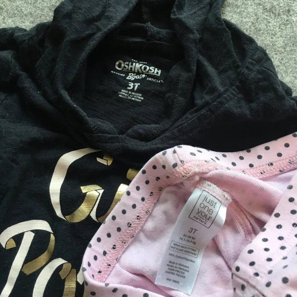 Toddler Girl‎ Size 3/3T Clothing Lot 5x Pieces Bulk Winter Preppy Organic Cotton